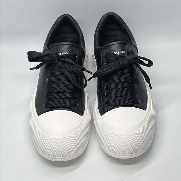Alexander McQueen Deck Plimsoll leather sneakers size 39 - Picture 2 of 13